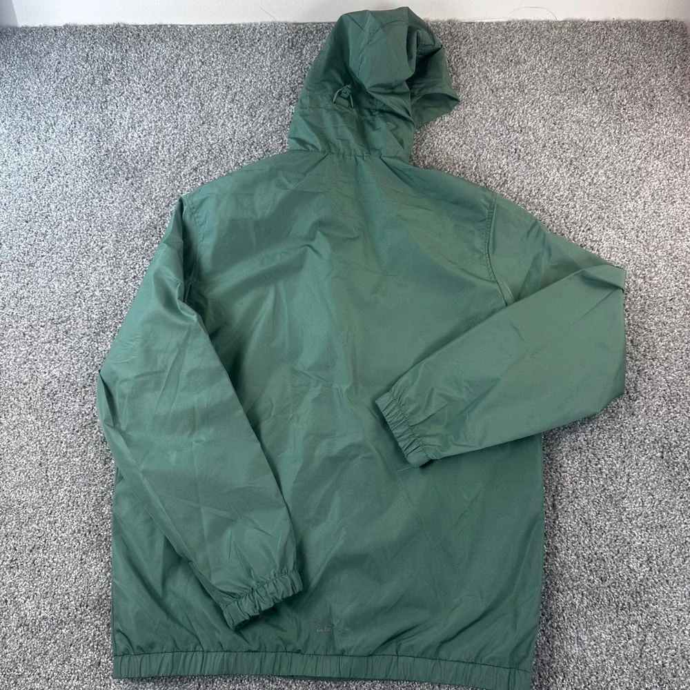 Quiksilver Windbreaker Men Medium Hedge Green DryFlight Hooded Jacket NWT
